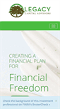 Mobile Screenshot of legacycapitaladvisors.net